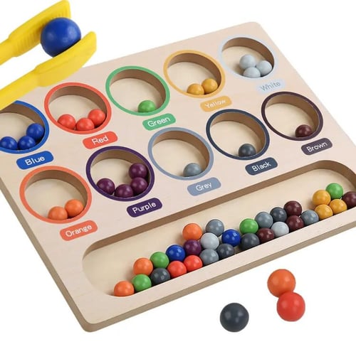 لعبة تعلم و فرز الالوان بالملقط