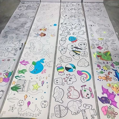 رول التلوين الورقي للاطفال