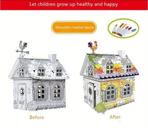 لعبة كوخ التلوين