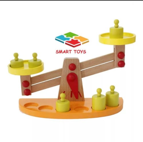 ميزان المونتيسوري الخشبي