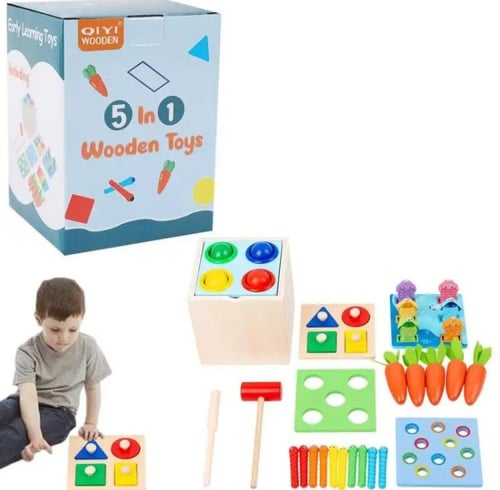 لعبة مونتيسوري 5 في 1