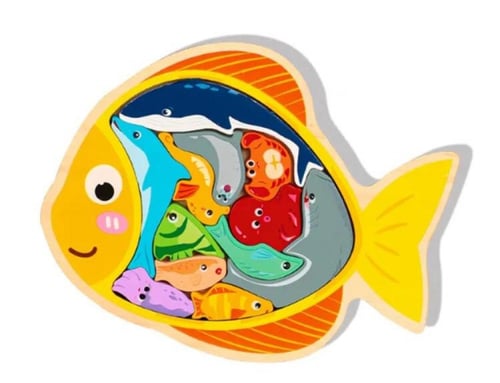 بزل مجسم خشبي