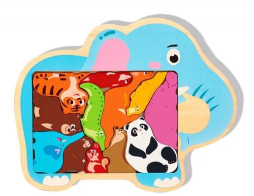 بزل مجسم خشبي