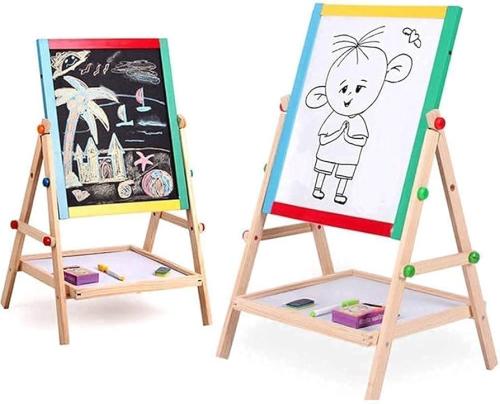 سبورة تدريبات خشبية للاطفال بالوان مميزة