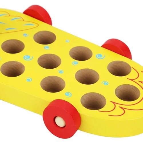 لعبة صيد السمك الخشبية