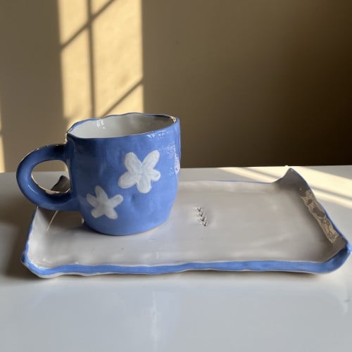 طقم فتاة الأمل الازرق