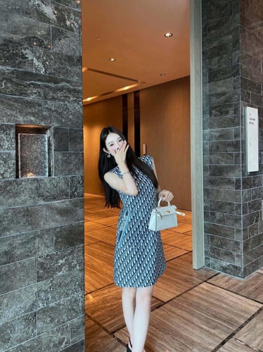 فستان كت كحلي موديل 1317