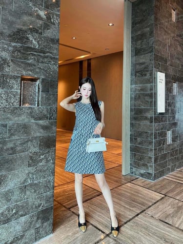 فستان كت كحلي موديل 1317