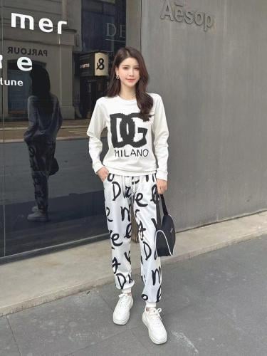 طقم قطعتين ابيض /اسود 154