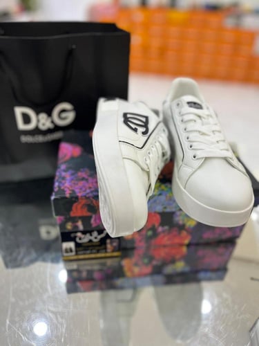 شوز ابيض /اسود موديل 1306