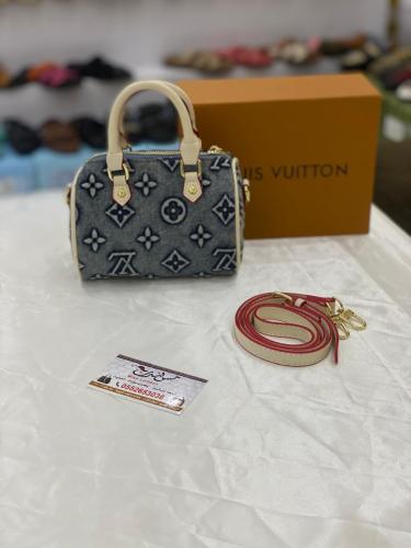 شنطة صغيرة جينز ازرق /بيج 17082