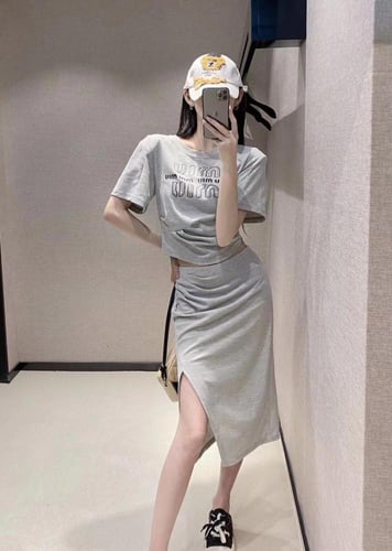 طقم قطعتين رمادي موديل 1372