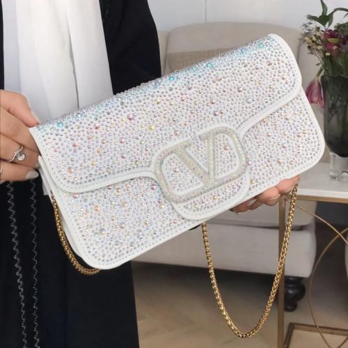 شنطة صغيرة كرستال ابيض 16809