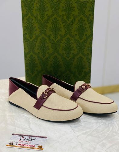 شوز عنابي /بيج 170333