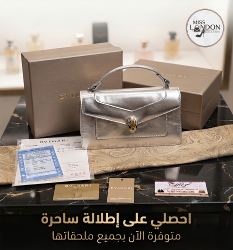 شنطة صغيرة ماستر فضي لامع 33923