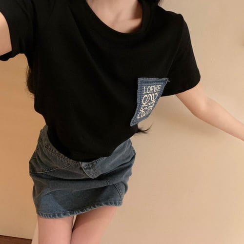 طقم قطعتين اسود /تنورة جينز موديل 1323