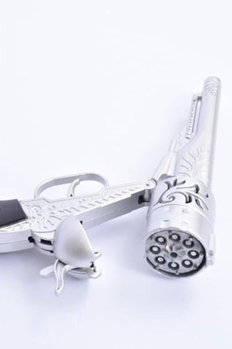 مسدس كاوبوي معدني لعبة للأطفال مع كاتم صوت - تصميم...