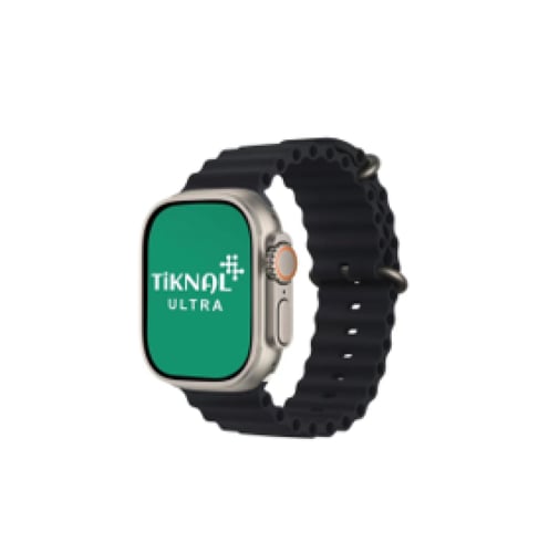 ساعة الترا الذكية تيتانيوم - شاشة فائقة الوضوح ومك...