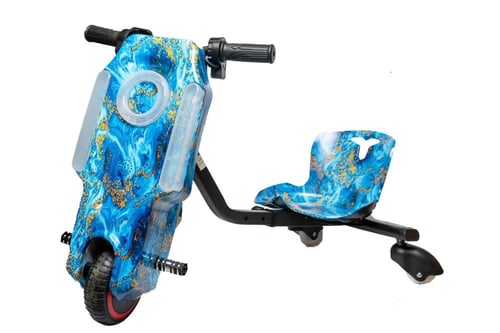 سكوتر درفت كهربائي للأطفال مع بلوتوث وإضاءة LED -...