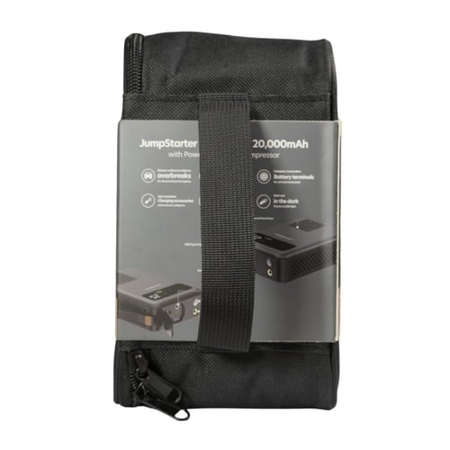 محطة طوارئ متكاملة للسيارة باور بانك وضاغط هواء JE...