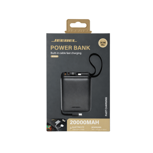 باور بانك جيبل 20000mAh شحن سريع 22.5W مع كابلات م...