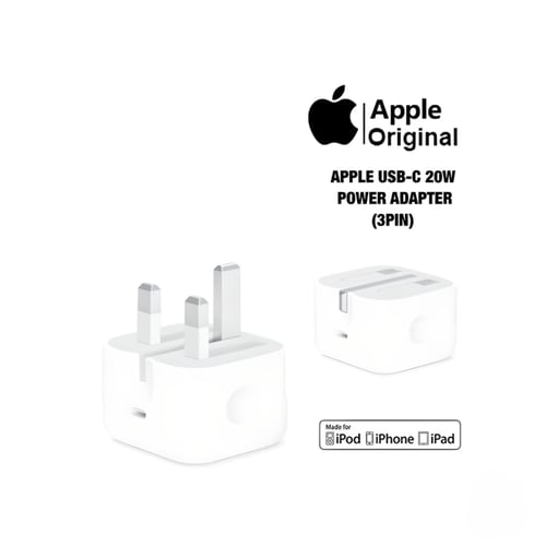 شاحن ابل 20 واط USB-C جداري سريع أصلي بضمان حاسبات...