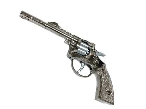 مسدس طرطعان حديد للأطفال مع كاتم صوت - لعبة مسدس م...