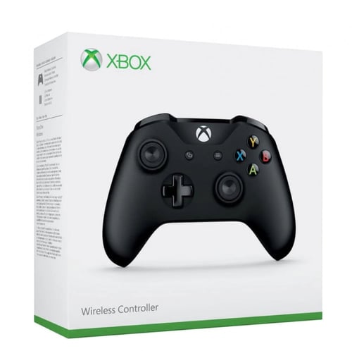 وحدة تحكم Xbox One الأصلية اللاسلكية - أسود مع مقب...