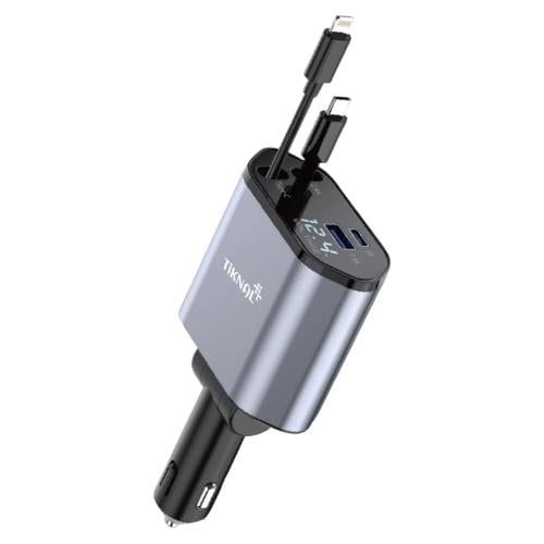 شاحن سيارة تكنلل 120 واط: شحن سريع ومنافذ متعددة ت...