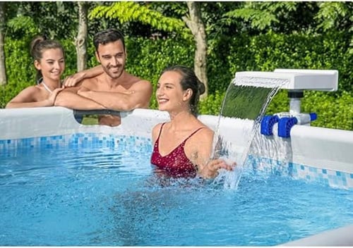 شلال مسبح بيست واي بإضاءة LED