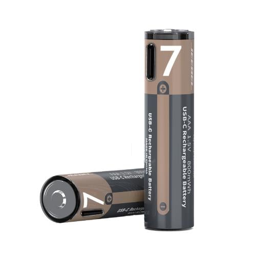 بطاريات جيبل AAA قابلة للشحن بمنفذ USB-C، 800mAh