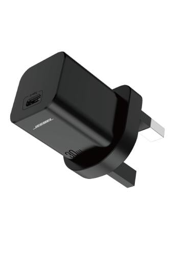 بدون كرتون خارجي – شاحن جداري سريع PD 30 واط USB-C...