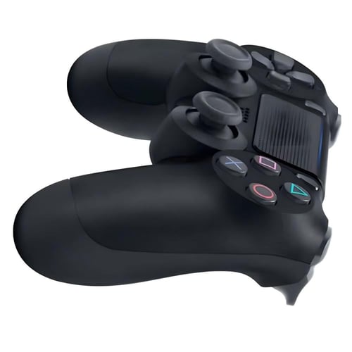 وحدة تحكم بلايستيشن 4 لاسلكية سوداء مع مكبر صوت مد...