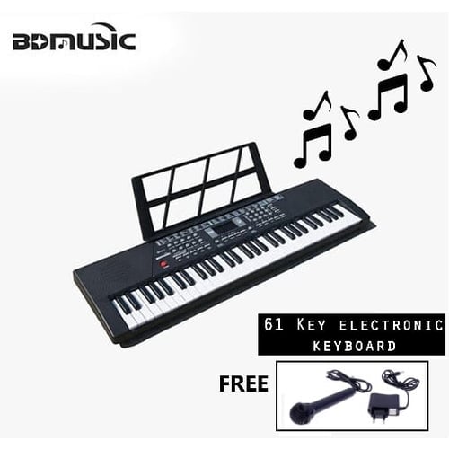 بيانو تعليمي 61 مفتاح مع ميكروفون للأطفال - BD-611