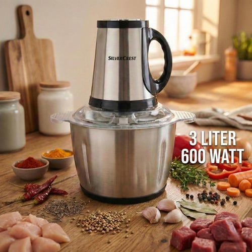 فرامة لحوم وخضروات سيلفر كريست الأصلية - 600 واط،...