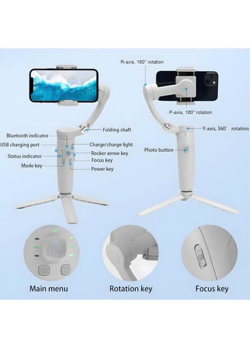 عصا سيلفي الذكية الاحترافية ثلاثية القوائم مع مثبت...