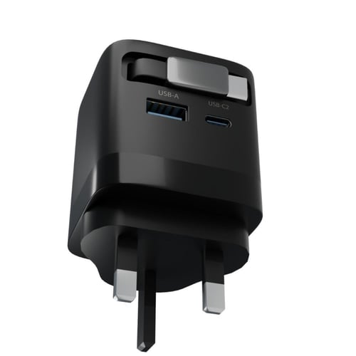 شاحن جداري سريع JEEBEL GaN 65 واط بمنفذين USB-A و...