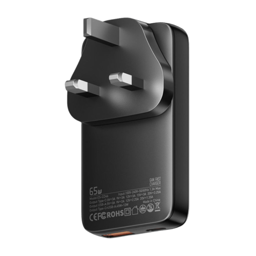 شاحن جيبل GaN 65W الرفيع فائق السرعة – تصميم أنيق...