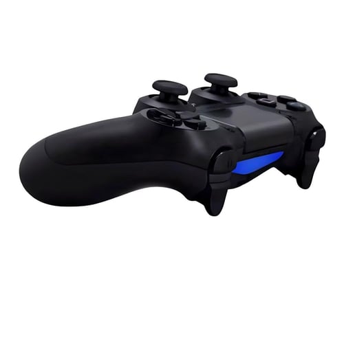 وحدة تحكم بلايستيشن 4 لاسلكية سوداء مع مكبر صوت مد...
