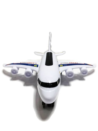 طائرة A380 للأطفال مع ريموت كنترول - لعبة طيران مم...