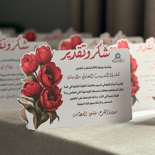 شهادة وردة التوليب
