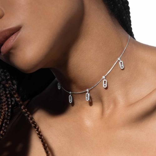 تشوكر راقي بتصميم مستوحى من ميسيكا من الفضة الاستر...