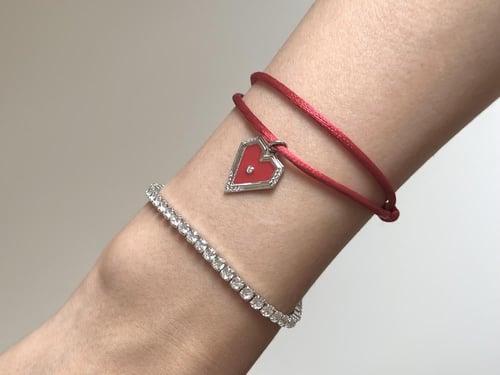 اسوارة ترندي نحيفة من الحبال باللون البرغندي من مج...