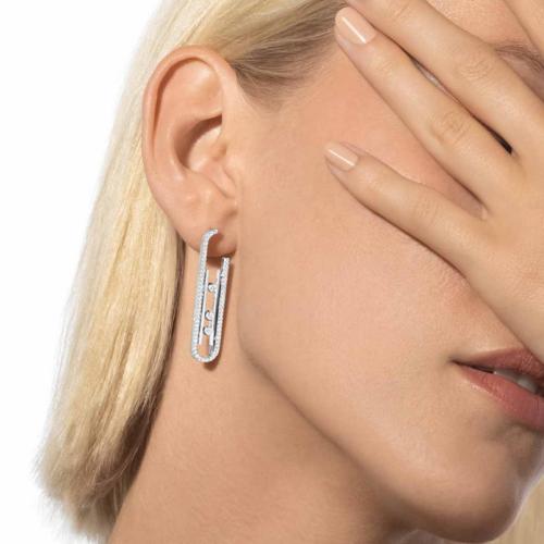 اقراط بتصميم مستوحى من ميسيكا المتحرك مزينة بثلاث...