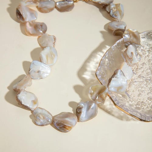 سلسلة ميرميد الصيفية مصنوعة من الاصداف الطبيعية و...