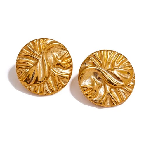 حلق موديل 003 ذهبي من الستانلس ستيل مضاد للصدأ