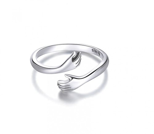 خاتم عناق من الفضة الاسترليني عيار 925