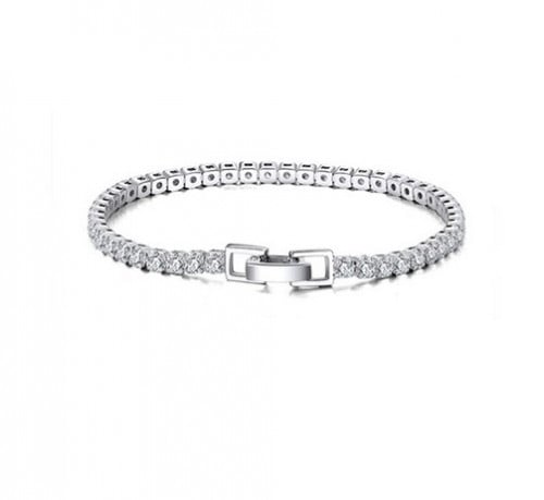 اسوارة تينيس من الفضة الاسترليني عيار 925 والزيركو...