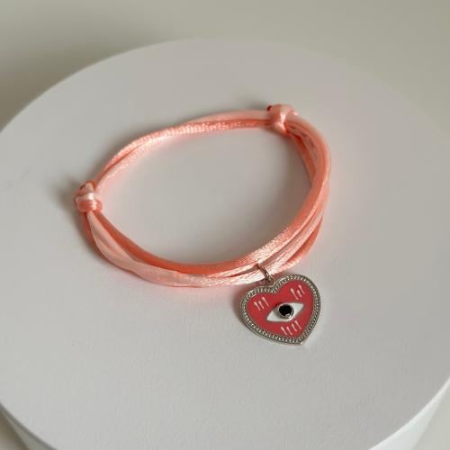 اسوارة ترندي عريضة من الحبال بتدرجات الوردي من مجم...