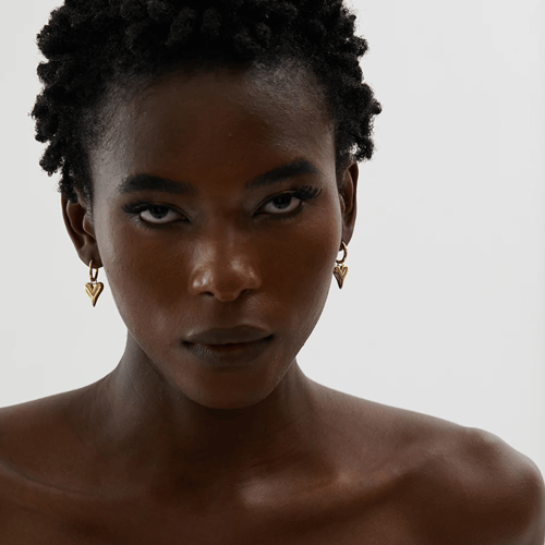 حلق موديل 001 ذهبي من الستانلس ستيل مضاد للصدأ